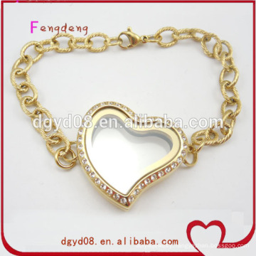 Fashion hot sell 24k gold bracelet stainless steel jewelry